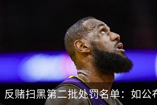 反赌扫黑第二批处罚名单：如公布 应与准入同步